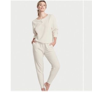 Victoria’s Secret Glow Waffle Henley Jogger Set